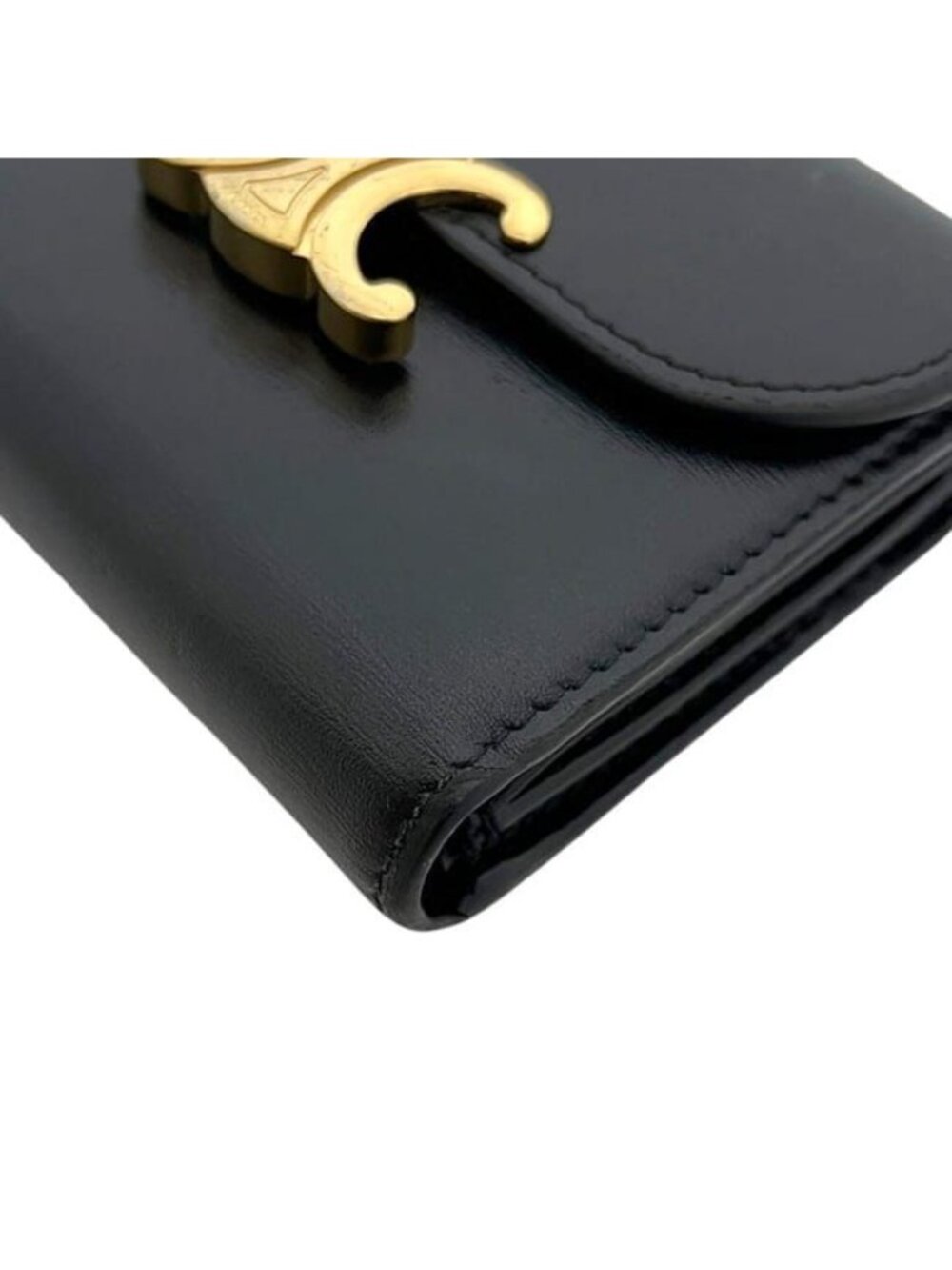 Celine Trifold Wallet Small Flap Black - Picture 8 of 10